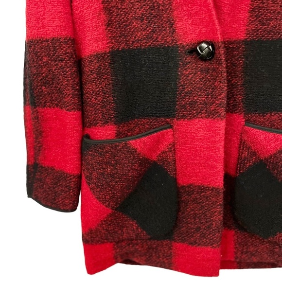 WILFRED Buffalo Check Wool Coat - Picture 8 of 15